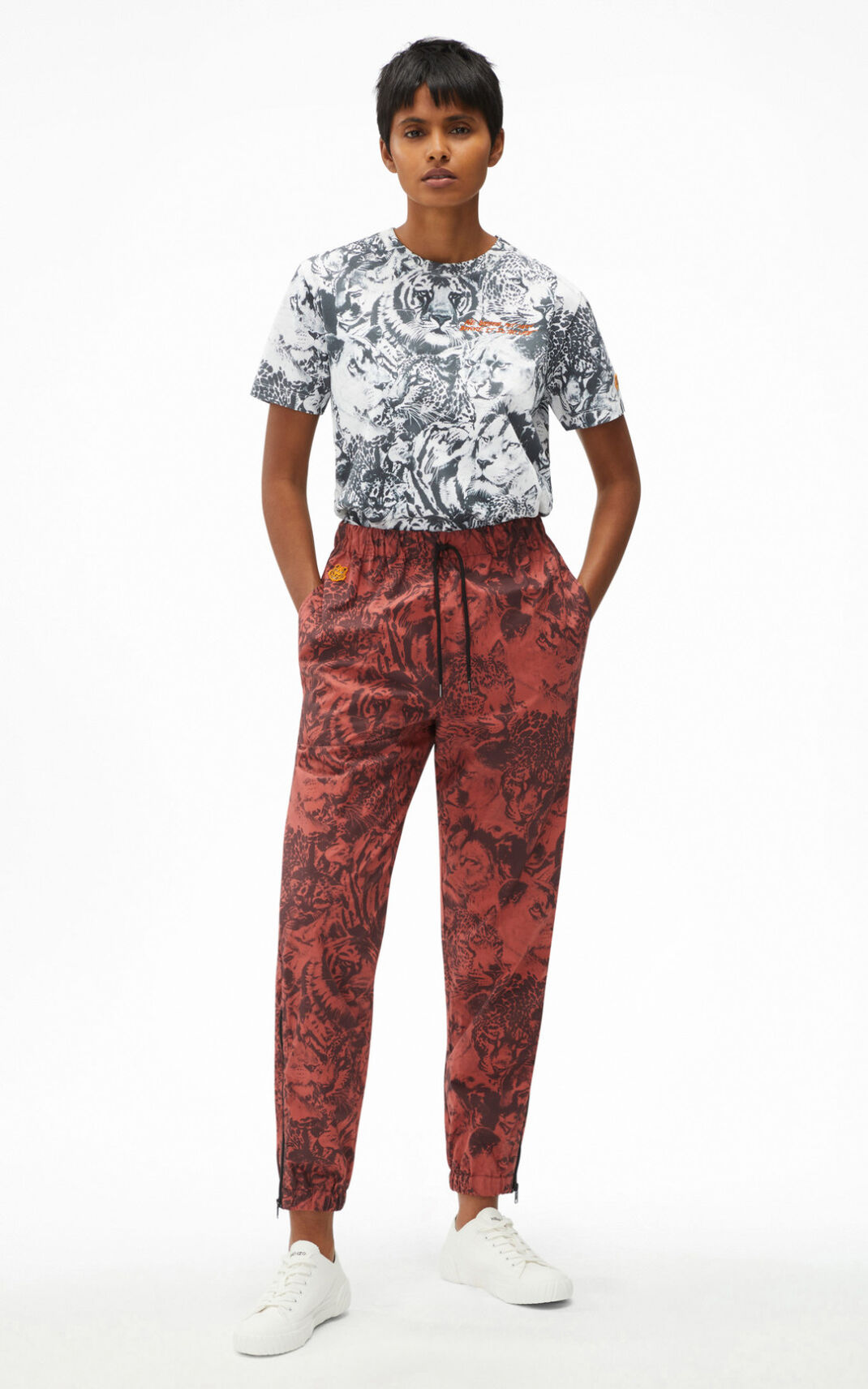 Kenzo Wildtigers Jogger Hombre Rosas Oscuro | 1508739-GJ